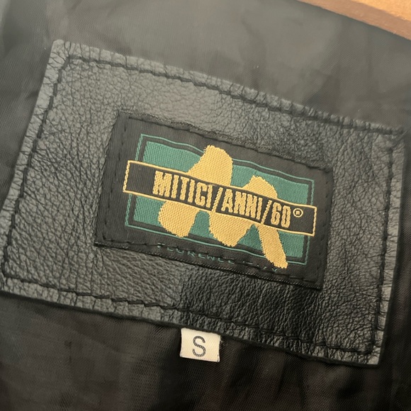 Black size Small Italian leather jacket made & purchase in Florence, Italy. - Picture 6 of 8